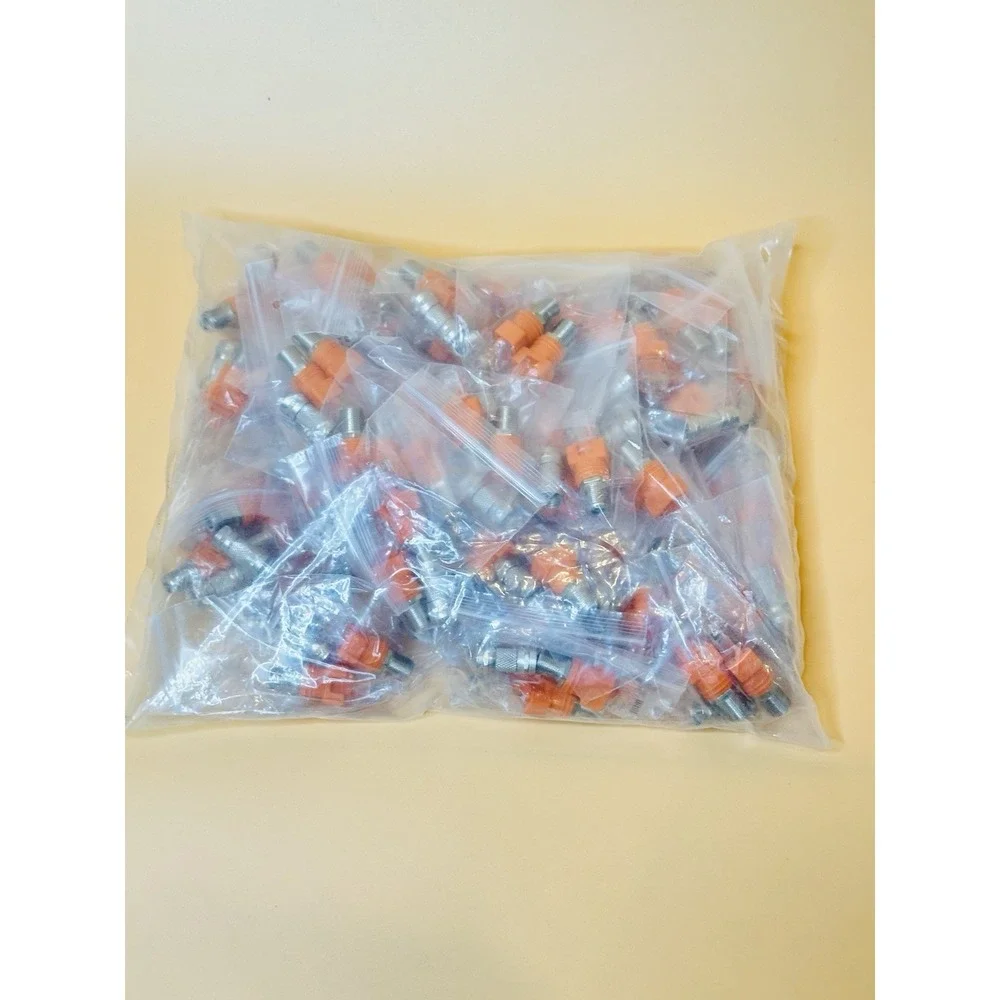 Lot of 50 RJ45 to F Adapter Sets + F Female Couplers Coax Cable Tester Orange